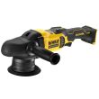 Аккумуляторная полировальная машина DEWALT DCM848P2, 18 В, 125 мм, 5500 кол/мин, с 2 АКБ 5 Ач и ЗУ, в сумке (DCM848P2-QW)