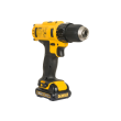 Аккумуляторная компактная безударная дрель-шуруповерт DEWALT DCD710C2, 180 Вт, 10.8 (12) В, XR