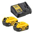 Аккумуляторный набор DEWALT DCK2532P2, 18 В: перфоратор DCH273 + шуруповерт DCF887, с 2 АКБ 5 Ач и ЗУ, в кейсе TSTAK