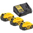 Аккумуляторный набор DEWALT DCK623P3, 18 В: 6 инструментов, с 3 АКБ 5 Ач и ЗУ, в 2 кейсах TOUGHSYSTEM (DCK623P3-QW)