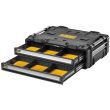 Модульная рабочая станция DEWALT TOUGHSYSTEM DXL DWST60520-1: 2 ящика для инструмента + рабочая поверхность, на колесной базе