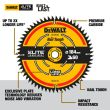 Диск DEWALT DEWDT1670QZ для аккумуляторных пил, 184*16*60T