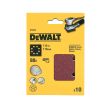 Шлифлисты перфорированные DEWALT DT3022, 115 x 115 мм, 80G, 10 шт.