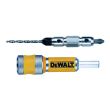 Быстросменный узел DEWALT DT7601, хвостовик, бита Pz2, пилотное сверло с зенкером для шурупов толщиной 4 мм, Flip&Drive