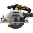 Аккумуляторная дисковая пила DEWALT DCS565S2T, 18 В, 165 мм, 4950 об/мин, с 2 АКБ 3.5 Ач и ЗУ, в кейсе TSTAK (DCS565S2T-QW)