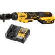 Аккумуляторный угловой гайковерт DEWALT DCF513P1, 18 В, 95 Нм, 250 об/мин, с АКБ 5 Ач и ЗУ (DCF513P1N-XJ)