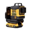 Лазерный нивелир с зеленым лучем DEWALT DCLE34031D1, кейс, Акб и ЗУ