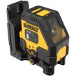 Аккумуляторный лазерный нивелир DEWALT DCLE14201GB, зеленый луч, 45 м, со встроенной АКБ, в чехле (DCLE14201GB-XJ)