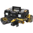 Аккумуляторная угловая шлифмашина DEWALT DCG409VST1, 18/54 В, 125 мм, 9000 об/мин, с АКБ 6 Ач и ЗУ, в кейсе TSTAK (DCG409VST1-QW)