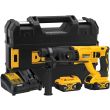 Аккумуляторный перфоратор DEWALT DCH133M2, 20 В, 2.6 Дж, 5500 уд/мин, с 2 АКБ 4 Ач и ЗУ, в кейсе TSTAK (DCH133M2-A9)