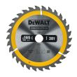 Диск пильный по дереву DEWALT CONSTRUCTION, 165х20х1.5 мм (DT1935-QZ)