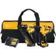 Аккумуляторный набор DEWALT DCK246P2, 18 В: гвоздезабивные пистолеты DCN930 + DCN660, с 2 АКБ 5 Ач и ЗУ, в сумке (DCK246P2-QW)