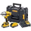 Аккумуляторный гайковерт DEWALT DCF900P2G, 18 В, 1898 Нм, 2200 уд/мин, с 2 АКБ 5 Ач и ЗУ, в кейсе TSTAK (DCF900H2T-QW)