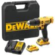Аккумуляторная ударная дрель-шуруповерт DEWALT DCD716D2, 10.8 В, 1500 об/мин, 22500 уд/мин, с 2 АКБ 2 Ач и ЗУ, в кейсе (DCD716D2-QW)