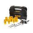 Набор коронок по мультиматериалу и пилотных сверл DEWALT DT90357, 16 - 51 мм, 10 шт. (DT90357-QZ)