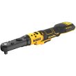 Аккумуляторный угловой гайковерт DEWALT DCF510E2G, с трещоткой, 18 В, 102 Нм, 300 об/мин, с 2 АКБ 1.7 Ач и ЗУ, в чехле (DCF510E2G-QW)