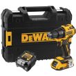 Аккумуляторная дрель-шуруповерт DEWALT DCD708D1T, 18 В, 1650 об/мин, с АКБ 2 Ач и ЗУ, в кейсе TSTAK (DCD708D1T-QW)