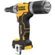 Аккумуляторный заклепочный пистолет DEWALT DCF414NT, 18 В, с 2 АКБ 1.7 Ач и ЗУ, в кейсе TSTAK (DCF414E2GT-QW)