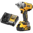 Аккумуляторный гайковерт DEWALT DCF892P1, 18 В, 1084 Нм, 3250 уд/мин, с АКБ 5 Ач и ЗУ (DCF892P1N-XJ)
