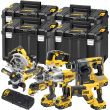 Аккумуляторный набор DEWALT DCK865P4T, 18 В: 8 инструментов, с 4 АКБ 5 Ач и двойным ЗУ, в 4 кейсах TSTAK (DCK865P4T-QW)