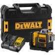 Аккумуляторный лазерный нивелир DEWALT DCE089D1R, 12 В, красный луч, 20 м, с АКБ 2 Ач и ЗУ, в кейсе TSTAK (DCE089D1R-QW)