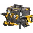 Аккумуляторный набор DEWALT DCK440P2T, 18 В: дрель + шуруповерт + перфоратор + фонарь, с 2 АКБ 5 Ач и ЗУ, в кейсе TSTAK