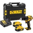 Ударная дрель-шуруповерт DEWALT DCD709M2T, 18 В, 1650 об/мин, 28050 уд/мин, с 2 АКБ 4 Ач и ЗУ, в кейсе TSTAK (DCD709M2T-QW)