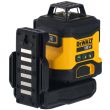 Аккумуляторный лазерный нивелир DEWALT DCLE34031D1, 18 В, зеленый луч, 40 м, с АКБ 2 Ач и ЗУ, в кейсе (DCLE34031D1-QW)