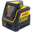Лазерный нивелир DEWALT DW0811, на батарейках, красный луч, 30 м, в кейсе (DW0811-XJ)