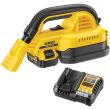 Аккумуляторный строительный пылесос DEWALT DCV517P1, 18 В, 1.9 л, с АКБ 5 Ач и ЗУ (DCV517P1N-XJ)