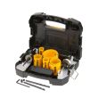 Набор коронок по мультиматериалу и пилотных сверл DEWALT DT90353, 22 - 68 мм, 11 шт. (DT90353-QZ)