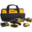 Аккумуляторная полировальная машина DEWALT DCM849P2, 18 В, 2200 об/мин, с 2 АКБ 5 Ач и ЗУ, в сумке (DCM849P2-QW)