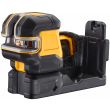 Аккумуляторный лазерный построитель плоскостей DEWALT DCE825D1G18, 12/18 В, зеленый луч, 30 м, с АКБ 2 Ач и ЗУ, в кейсе TSTAK