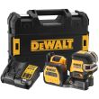 Аккумуляторный лазерный построитель плоскостей DEWALT DCE825D1G18, 12/18 В, зеленый луч, 30 м, с АКБ 2 Ач и ЗУ, в кейсе TSTAK