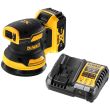 Аккумуляторная эксцентриковая шлифмашина DEWALT DCW210P1, 18 В, 125 мм, 12000 кол/мин, с АКБ 5 Ач и ЗУ