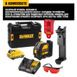 Самовыравнивающийся комбинированный ЗЕЛЕНЫЙ лазерный уровень DEWALT DCE0825D1G