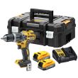 Ударная дрель-шуруповерт DEWALT DCD796E2T, 18 В, 2000 об/мин, 34000 уд/мин, с 2 АКБ 1.7 Ач и ЗУ, в кейсе TSTAK (DCD796E2T-QW)