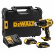 Аккумуляторная ударная дрель-шуруповерт DEWALT DCD709S2T, 18 В, 1650 об/мин, 28050 уд/мин, с 2 АКБ 1.5 Ач и ЗУ, в кейсе (DCD709S2T-QW)