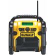 Аккумуляторный радиоприемник DEWALT DCR020, 12/18 В, с возможностью работы от сети, 10 Вт, без АКБ и ЗУ (DCR020-XJ)