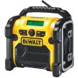 Аккумуляторный радиоприемник DEWALT DCR020, 12/18 В, с возможностью работы от сети, 10 Вт, без АКБ и ЗУ (DCR020-XJ)