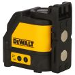 Лазерный нивелир DEWALT DW088CG, на батарейках, зеленый луч, 20 м, в кейсе (DW088CG-XJ)