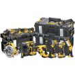 Аккумуляторный набор DEWALT DCK853P4, 18 В: 8 инструментов, с 4 АКБ 5 Ач и двойным ЗУ, в 3 кейсах TOUGHSYSTEM (DCK853P4-QW)