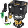Самовыравнивающийся ротационный ЗЕЛЕНЫЙ лазерный уровень DEWALT DCE079D1G