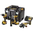 Аккумуляторный набор DEWALT DCK355P2T: дрель-шуруповерт DCD800 + перфоратор DCH172 + УШМ DCG405, 2 АКБ 5 Ач и ЗУ, в кейсе TSTAK