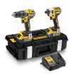 Аккумуляторный набор DEWALT DCK266P2, 18 В: ударная дрель-шуруповерт DCD796 + шуруповерт DCF887, 2 АКБ 5 Ач и ЗУ, в кейсе
