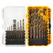 Набор сверл DEWALT DT70729, Black & Gold по металлу, 1-12 мм, 23 шт. (DT70729-QZ)
