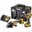 Аккумуляторный набор DEWALT DCK2080P2T, 18 В: дрель-шуруповерт DCD796 + УШМ DCG405, с 2 АКБ 5 Ач и ЗУ, в кейсе TSTAK