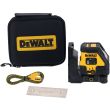 Аккумуляторный лазерный нивелир DEWALT DCLE14201RB, красный луч, 30 м, со встроенной АКБ, в чехле (DCLE14201RB-XJ)