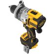 Аккумуляторная ударная дрель-шуруповерт DEWALT DCD1007N, 18 В, 2250 об/мин, 38250 уд/мин, без АКБ и ЗУ (DCD1007N-XJ)
