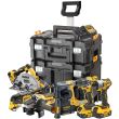 Аккумуляторный набор DEWALT DCK624P3T, 18 В: 6 инструментов, с 3 АКБ 5 Ач и ЗУ, в 2 кейсах TSTAK (DCK624P3T-QW)